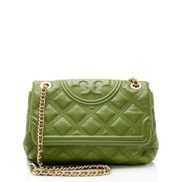 Tory Burch Quilted Leather Fleming Soft Shoulder Bag